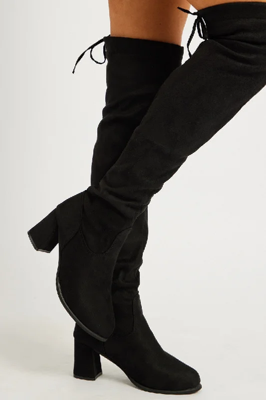 Black Over The Knee Boots