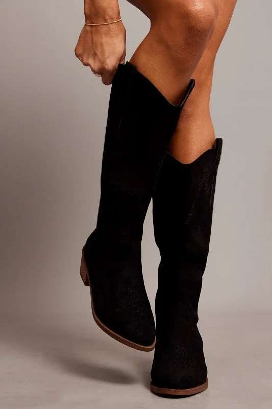 Black Western Boots