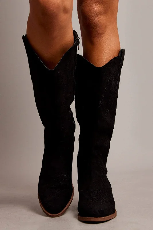 Black Western Boots