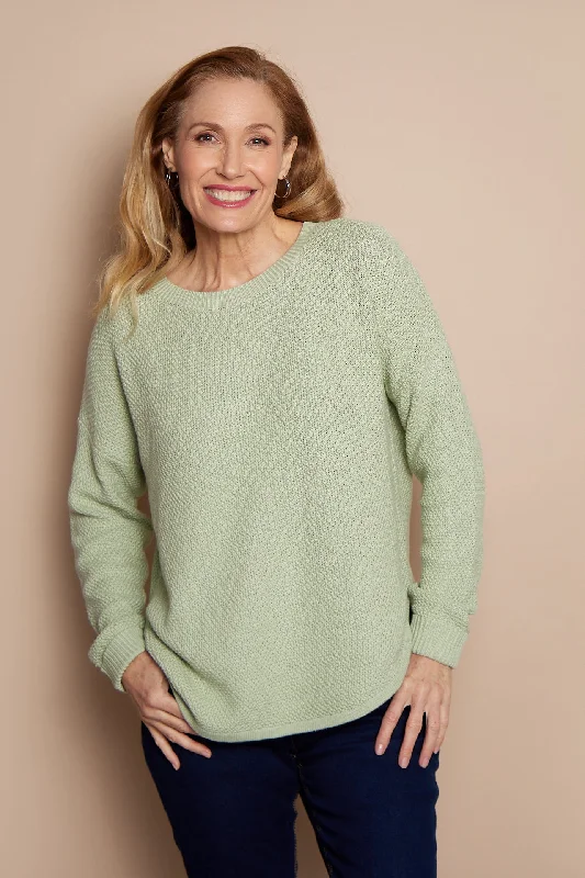 Brenda Waffle Knit - Sage