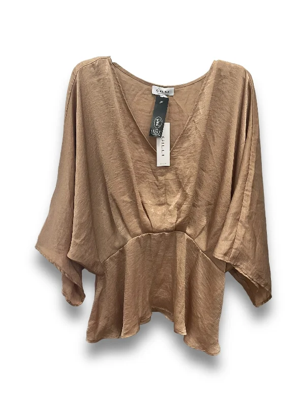 Bronze Blouse Short Sleeve Gilli, Size 2x