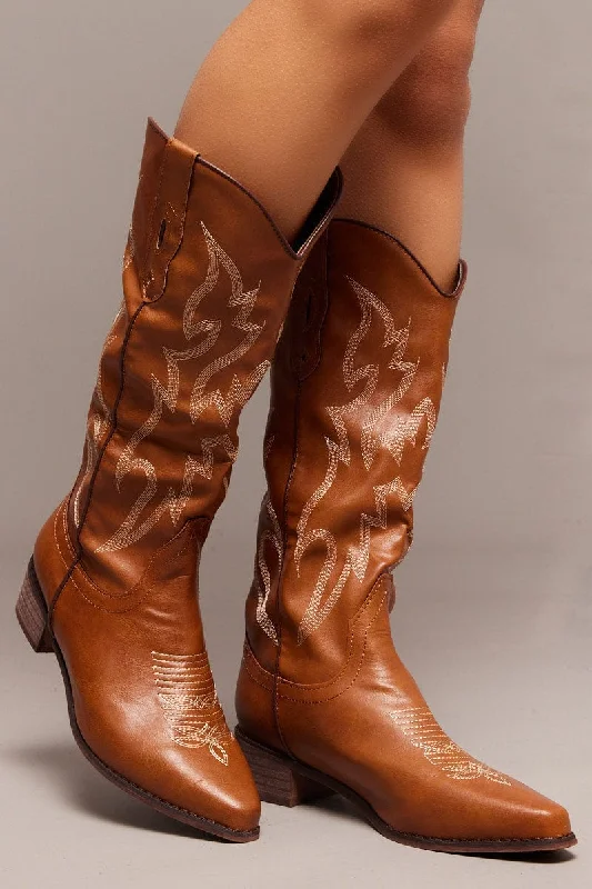 Brown Western Boots