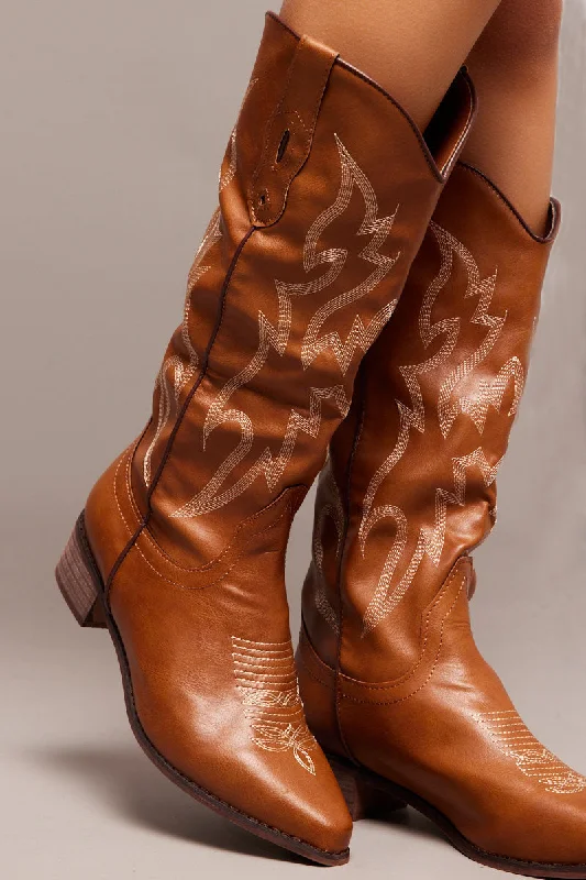 Brown Western Boots