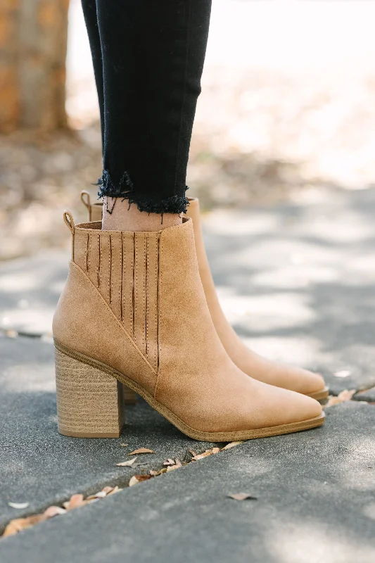 Living For Love Coffee Brown Booties