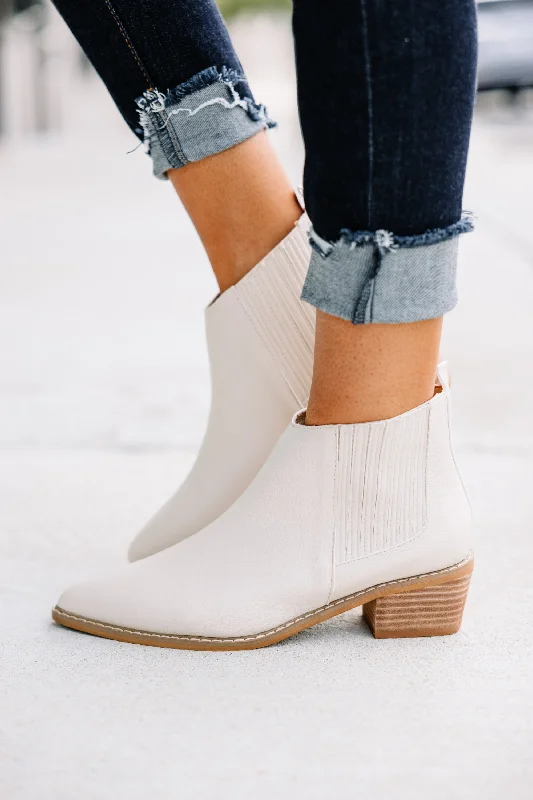 Made For Walking Cream White Booties