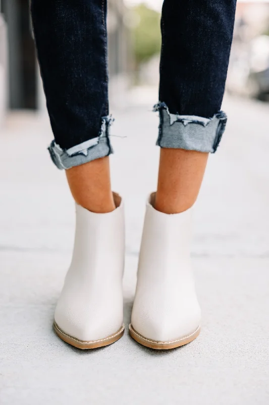 Made For Walking Cream White Booties