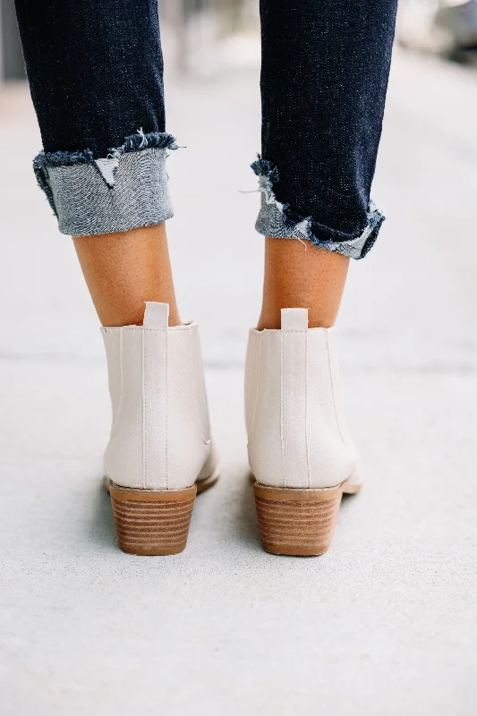 Made For Walking Cream White Booties