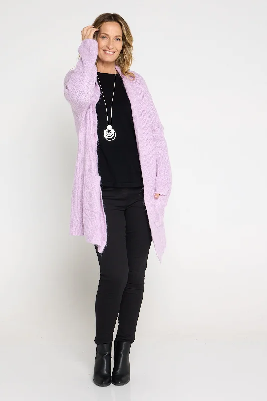 Penelope Knit Cardi - Lilac