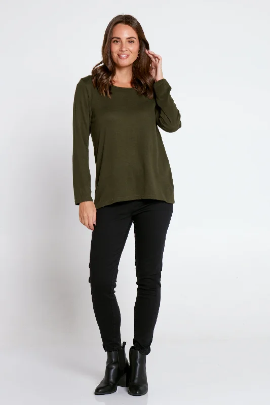 Rory Knit Top - Khaki