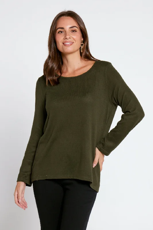 Rory Knit Top - Khaki