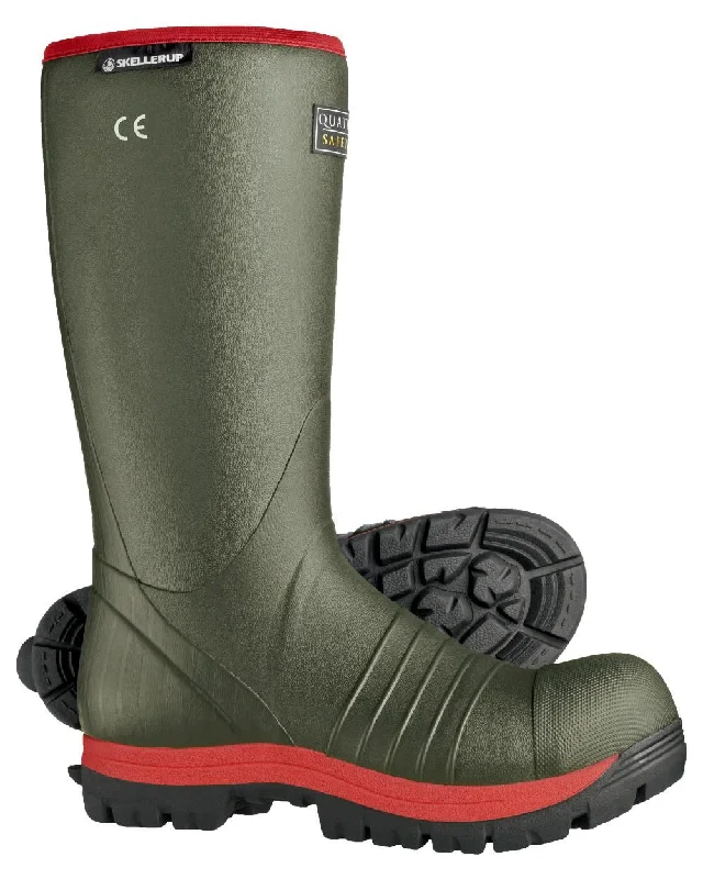 Skellerup Quatro Super Safety S5 Uninsulated Green Boot