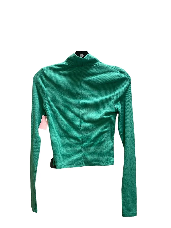 Top Long Sleeve By American Eagle In Green, Size: S