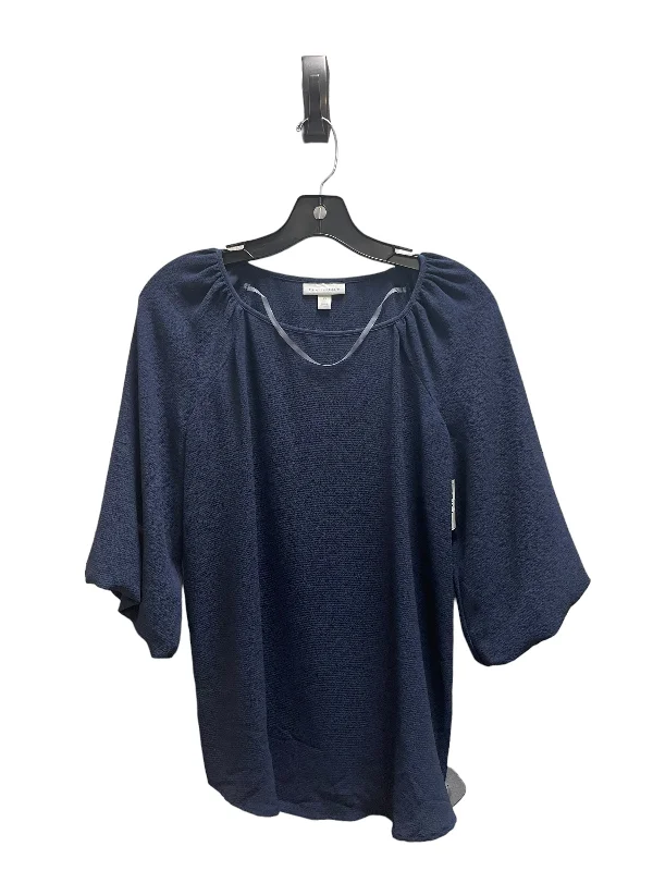 Top Long Sleeve By Charter Club In Blue, Size: Xs