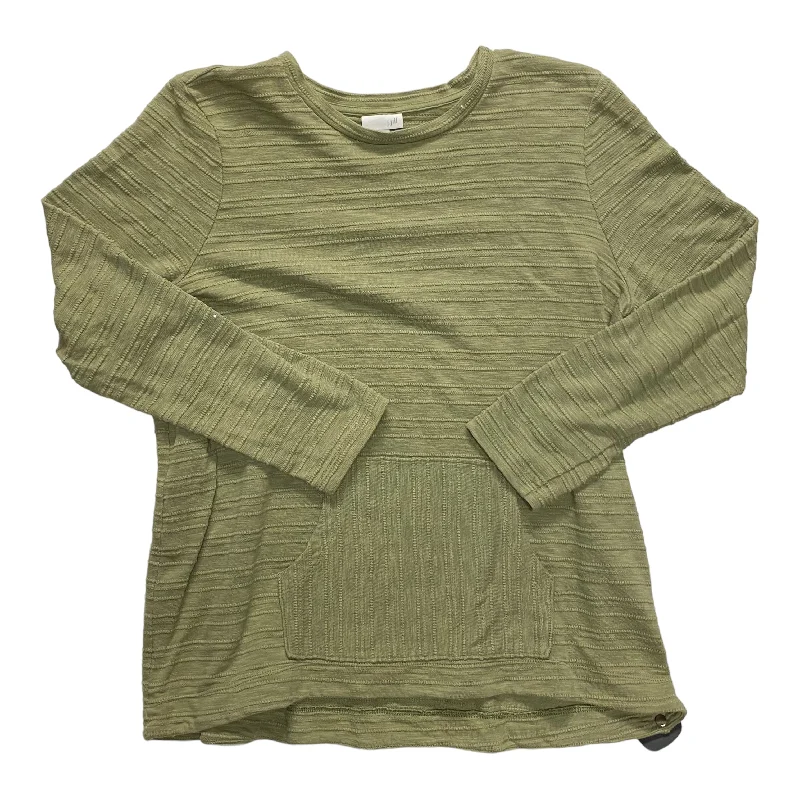 Top Long Sleeve By J. Jill In Green, Size: Xl