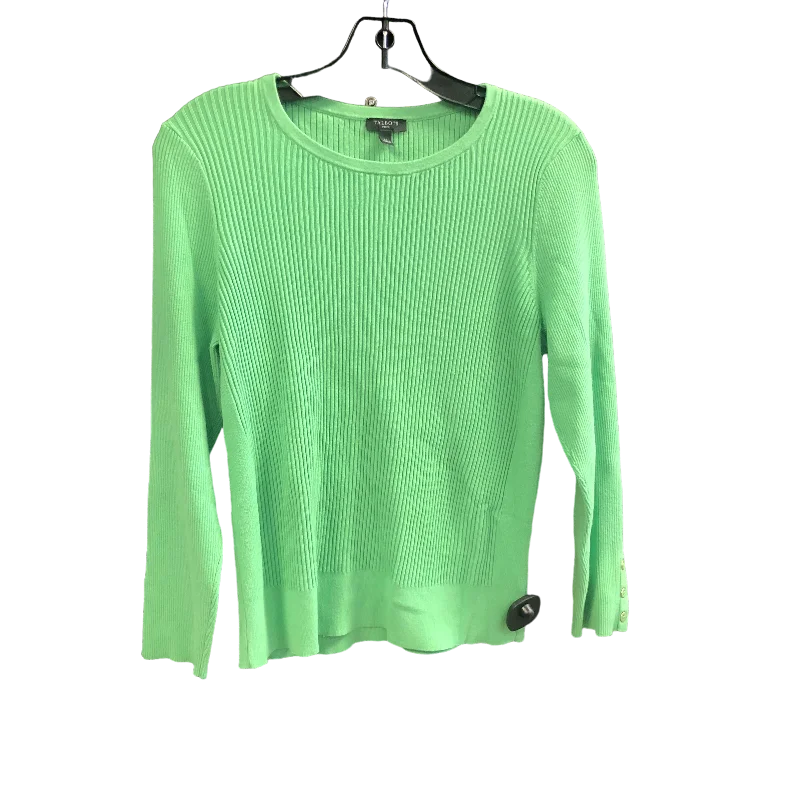 Top Long Sleeve By Talbots In Green, Size: L