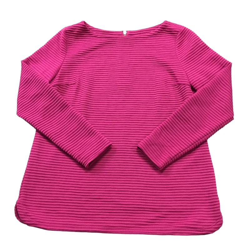 Top Long Sleeve By Talbots In Pink, Size: S