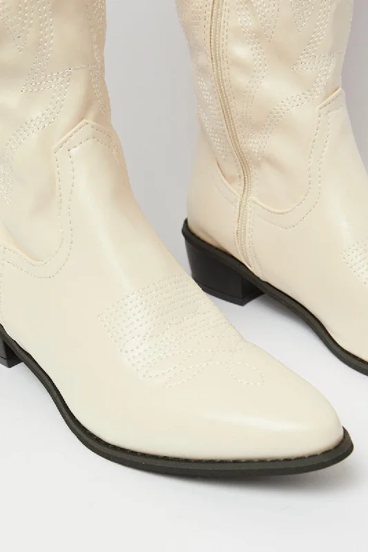 White Cowboy Boots