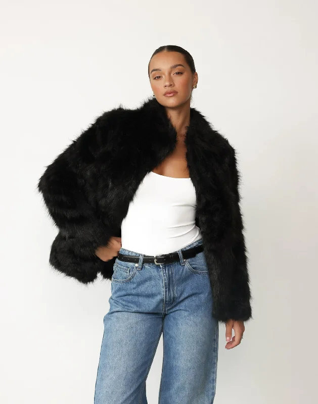 Bada Bing Faux Fur (Onyx) - By Lioness