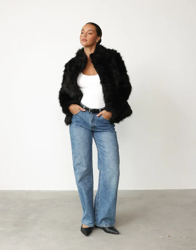 Bada Bing Faux Fur (Onyx) - By Lioness