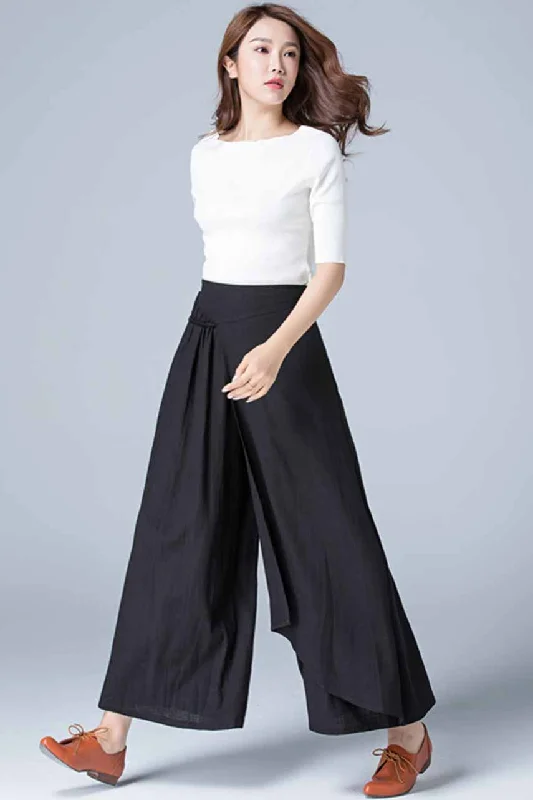 black loose skirt pants 1771#