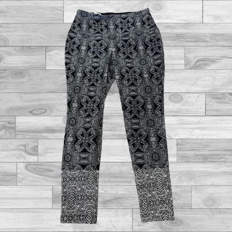 Black & White Pants Leggings Chicos, Size 0 (small)