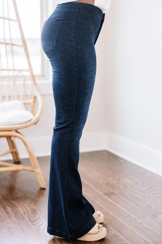 Break It Down Petite Dark Wash Flare Jeans