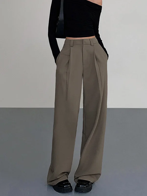 BerryBetty - Business Casual Pleat Dress Pants