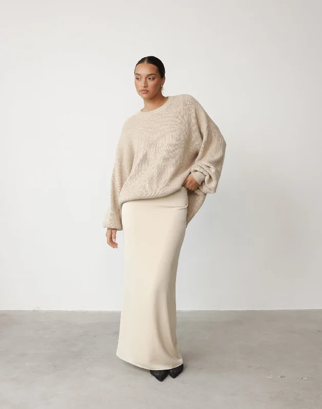 Cody Oversized Jumper (Oatmeal)