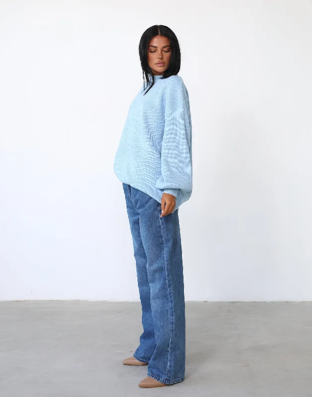 Cody Oversized Jumper (Powder Blue)