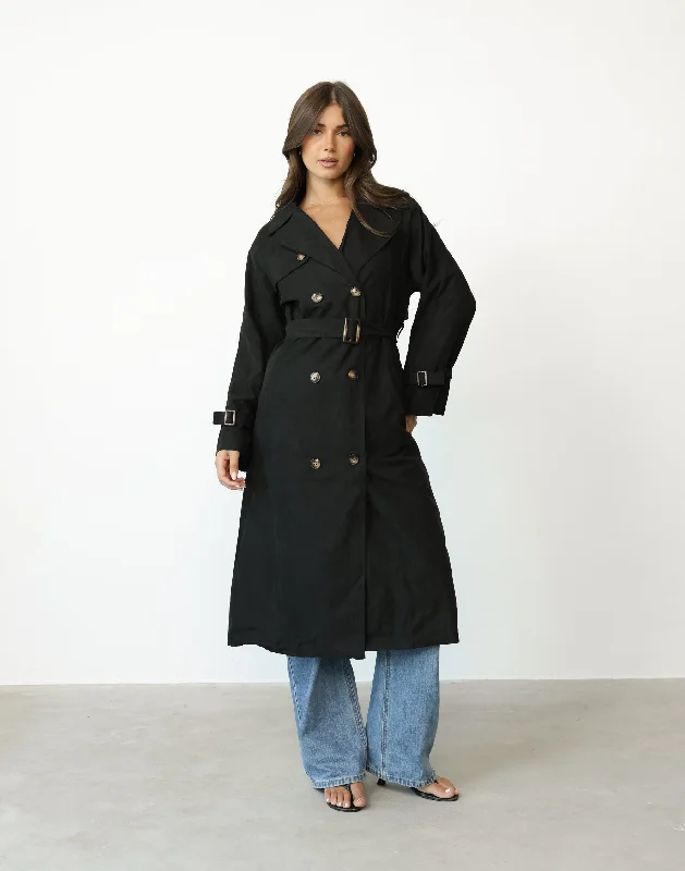 Izaiah Trench Coat (Black)