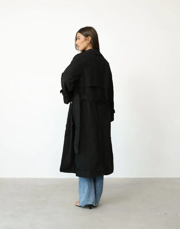 Izaiah Trench Coat (Black)