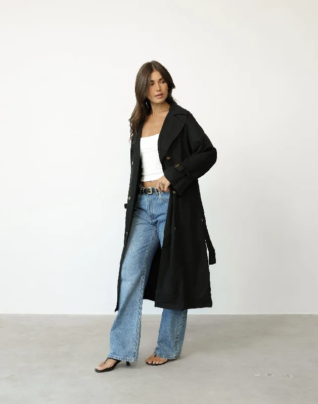 Izaiah Trench Coat (Black)