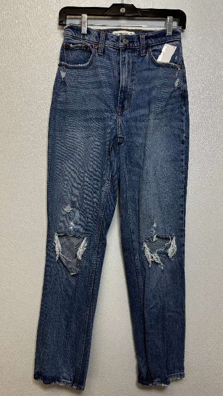 Jeans 90s Straight ultra high rise By Abercrombie And Fitch In Denim, Size: 2