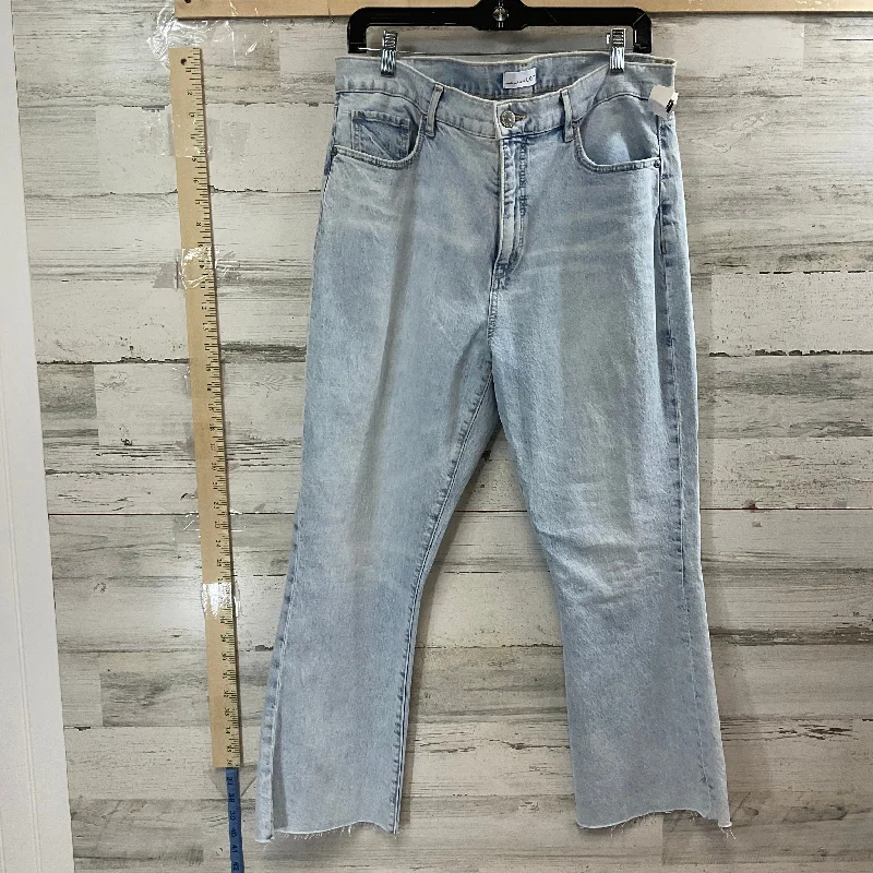 Jeans Cropped By Loft In Blue Denim, Size: 12