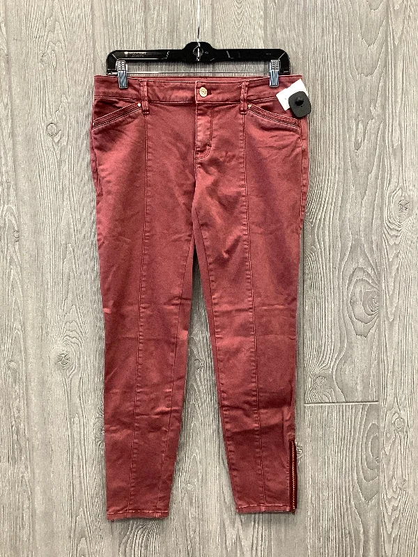 Jeans Jeggings By White House Black Market In Red, Size: 4