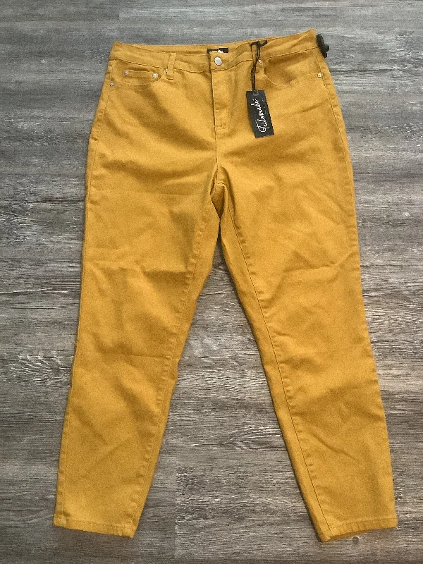 Jeans Skinny By Clothes Mentor In Yellow, Size: 16