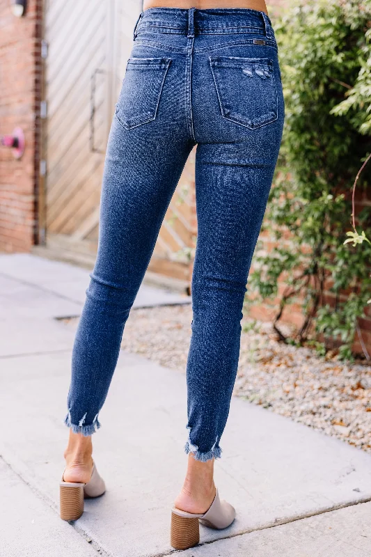 KanCan: Just Ask Dark Wash High Rise Skinny Jeans