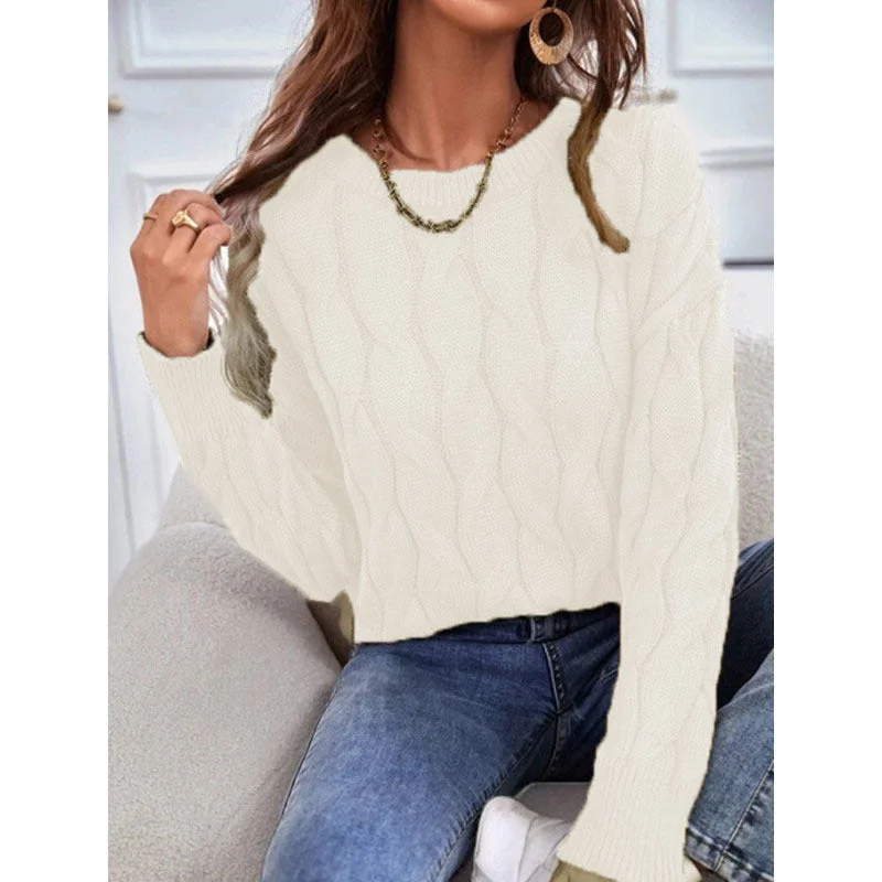 Knitting Women's Loose Knitted Pullover Sweater Coat