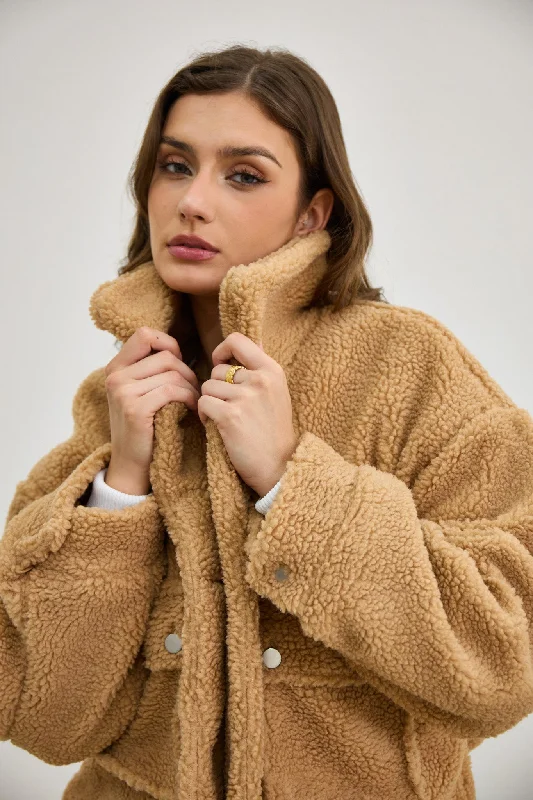 Kyla Brown Teddy Jacket