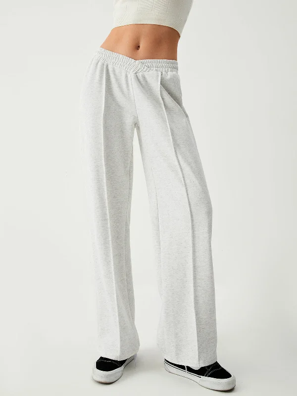 BerryBetty - Leisure V Shape Waistband Sweatpants