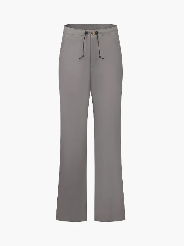 BerryBetty - Live It Up Side Zip Up Wide Leg Pants