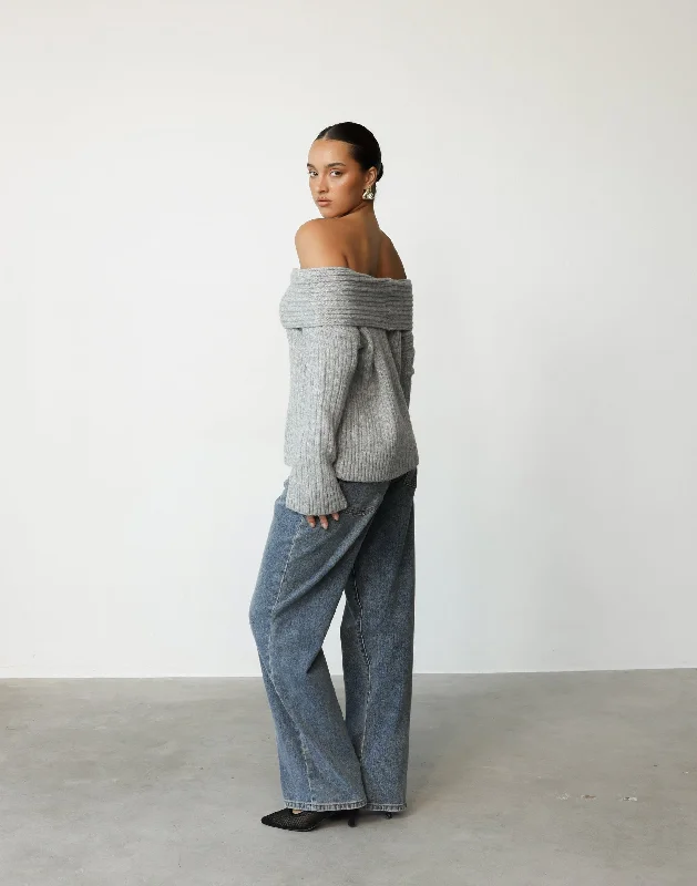 Louise Knit Jumper (Grey)