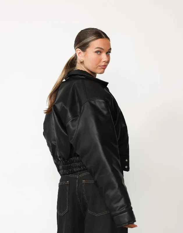 Paloma Bomber Jacket (Black)