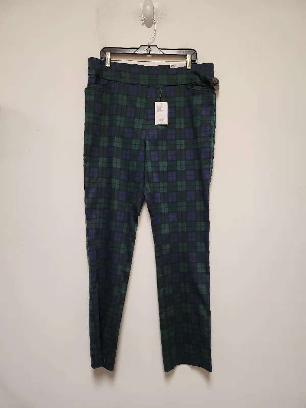 Plaid Pattern Pants Leggings Croft And Barrow, Size 16