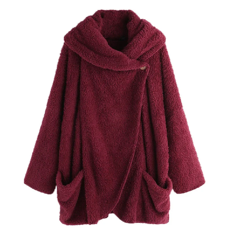 Wine Red without Buttons / XL