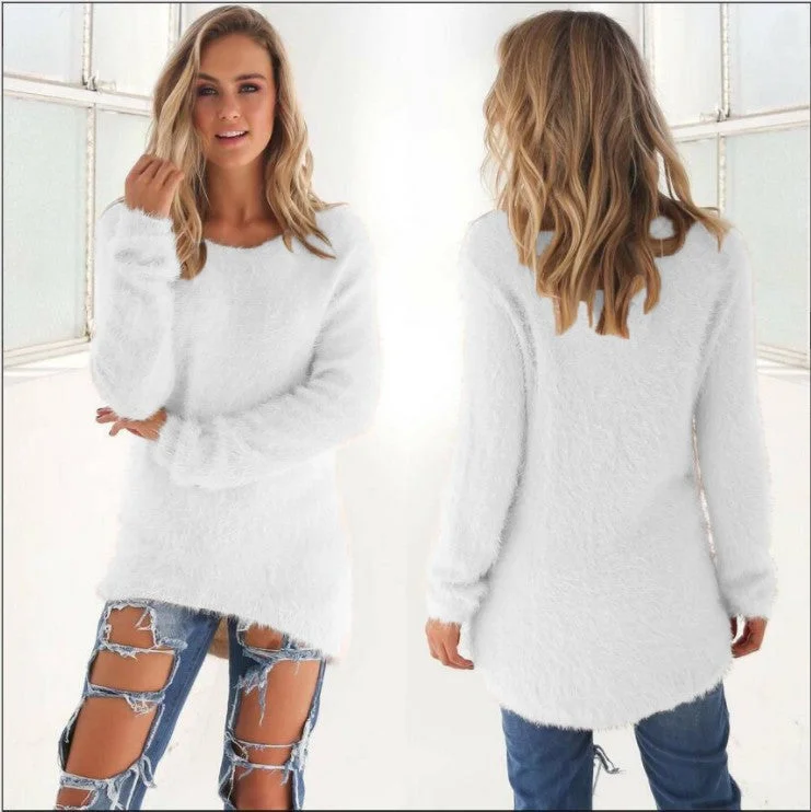 Women's Fashion Solid Color Long Sleeve Tops