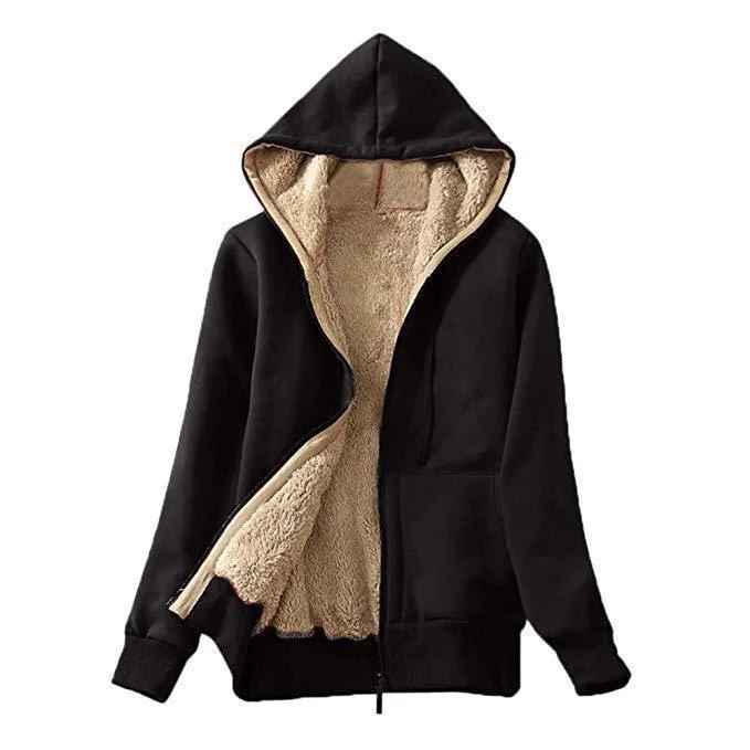 Women's Stylish Versatile Large Plush Hooded Sweaters