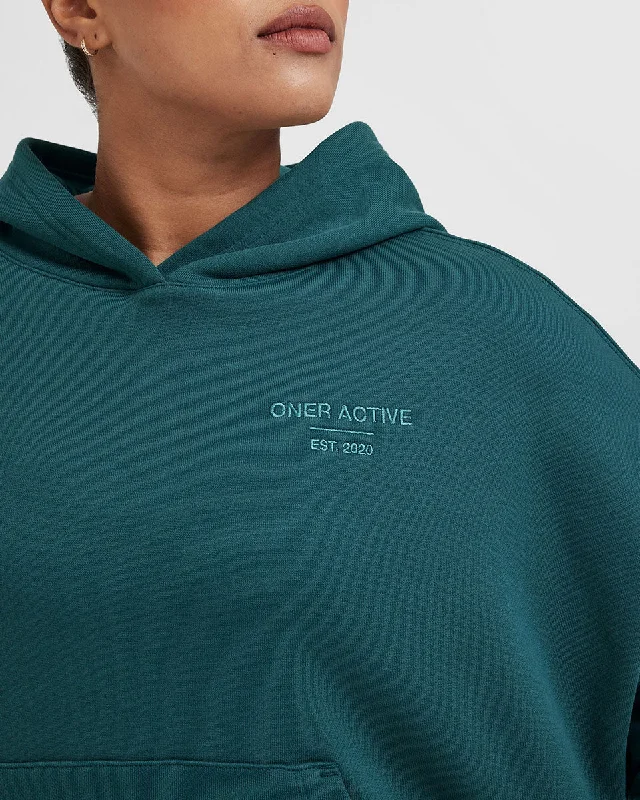 All Day Est 2020 Oversized Hoodie | Marine Teal