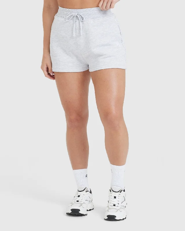 All Day Lightweight Shorts | Light Grey Marl