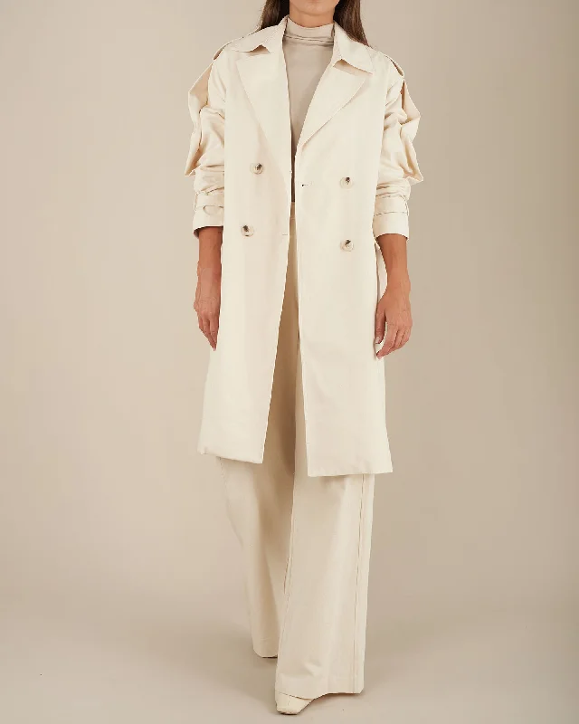 Arwen Trench Coat - Natural